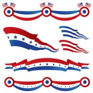 Patriotic swirls set