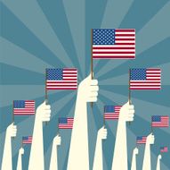 USA Flag Concept