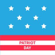Stars Srips background Patriot day Flat design