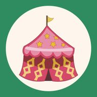 circus tent theme elements vector eps
