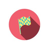 Finish flag icon Start race sign N10