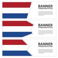 netherlands Flag banners collection independence day