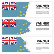 Tuvalu Flag banners collection independence day