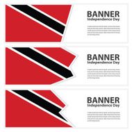 trinidad &amp; tobago Flag banners collection independence day
