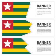 togo Flag banners collection independence day
