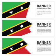 st kitts &amp; nevis Flag banners collection independence day