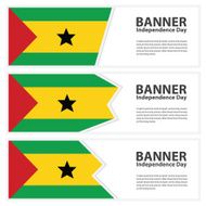 sao tome and principe Flag banners collection independence day