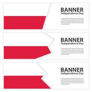 poland Flag banners collection independence day
