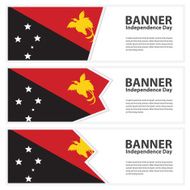 Papua New Guinea Flag banners collection independence day