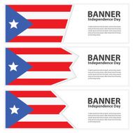 PUERTO RICO Flag banners collection independence day