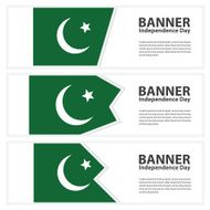 pakistan Flag banners collection independence day