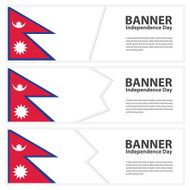 nepal Flag banners collection independence day