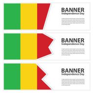 mali Flag banners collection independence day