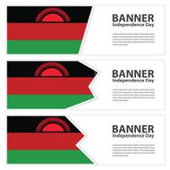 Malawi Flag banners collection independence day
