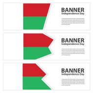 madagascar Flag banners collection independence day