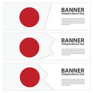 japan Flag banners collection independence day