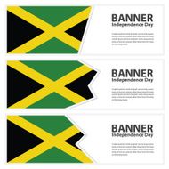 jamaica Flag banners collection independence day