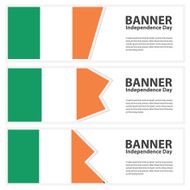 Ireland Flag banners collection independence day