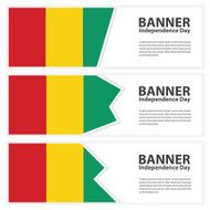 guinea bissau Flag banners collection independence day