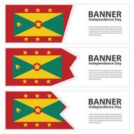 Grenada Flag banners collection independence day
