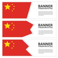 china Flag banners collection independence day
