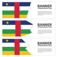 central african republic Flag banners collection independence da
