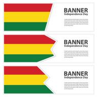bolivia Flag banners collection independence day