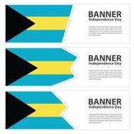 bahamas Flag banners collection independence day