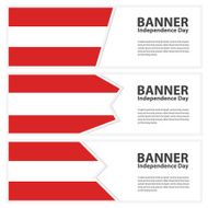 austria Flag banners collection independence day