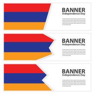 armenia Flag banners collection independence day