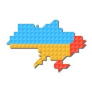 Map of Ukraine vector N3