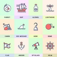 Vector pirate icons N3