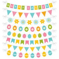 Easter vector decoration set