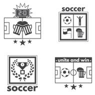 Logo set soccer