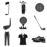 Set of golf club logos