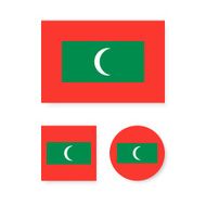 Flag of the Maldives