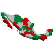Mexico map countries N2