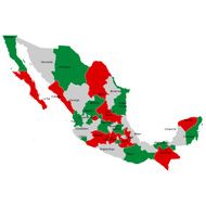Mexico map countries N3