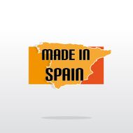 Made In Spain With Map And Color