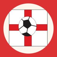 england soccer team flag theme elements vector eps