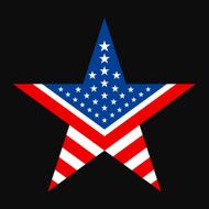 American USA star