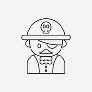 pirate line icon N10