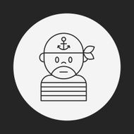 pirate line icon N13