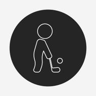 golf line icon