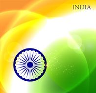 Abstract image of Indian flag holiday people