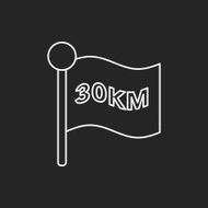 marathon flag line icon N2
