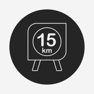 marathon board line icon