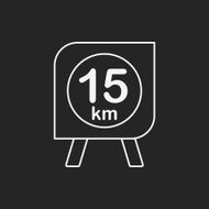 marathon board line icon N2
