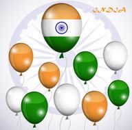 Abstract image of Indian flag holiday people N12