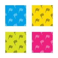 Finish flag icon Start race sign N12